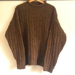 Thick Knitted Brown Sweater